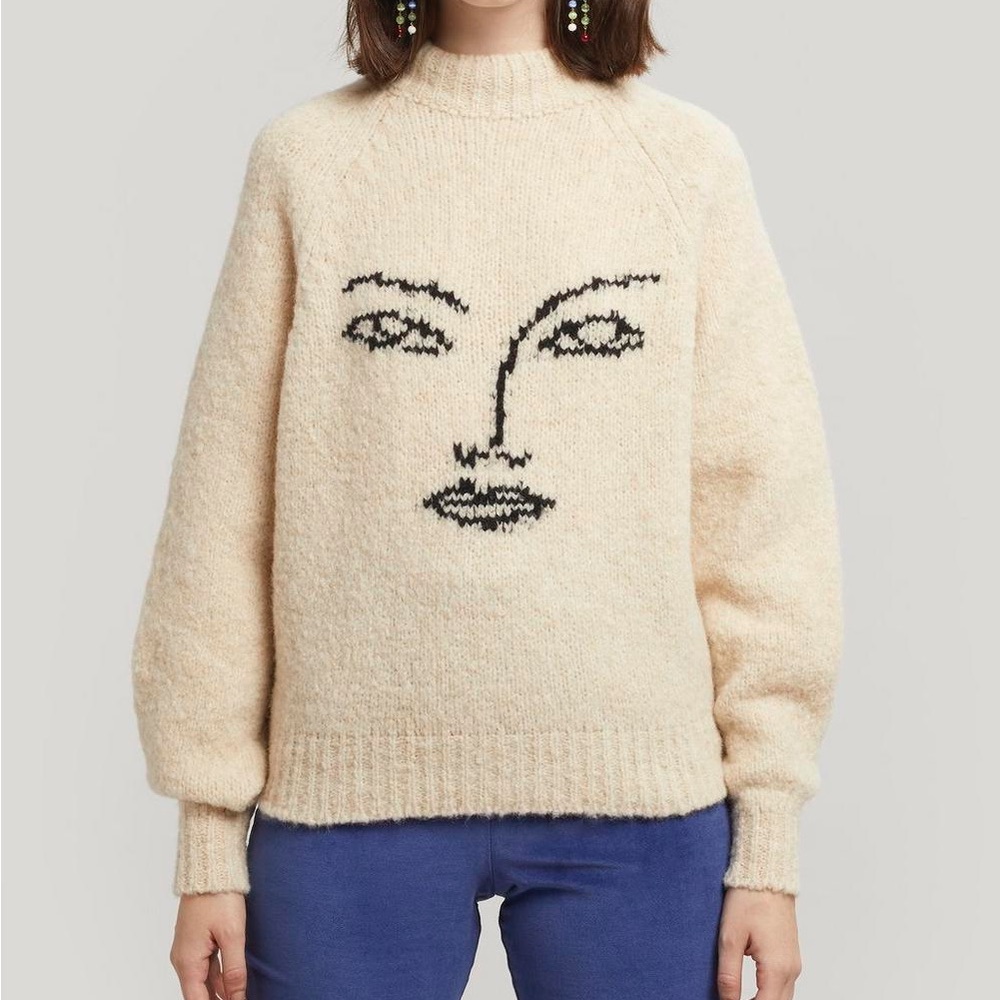 Paloma Wool Abstract Face Knit Sweater